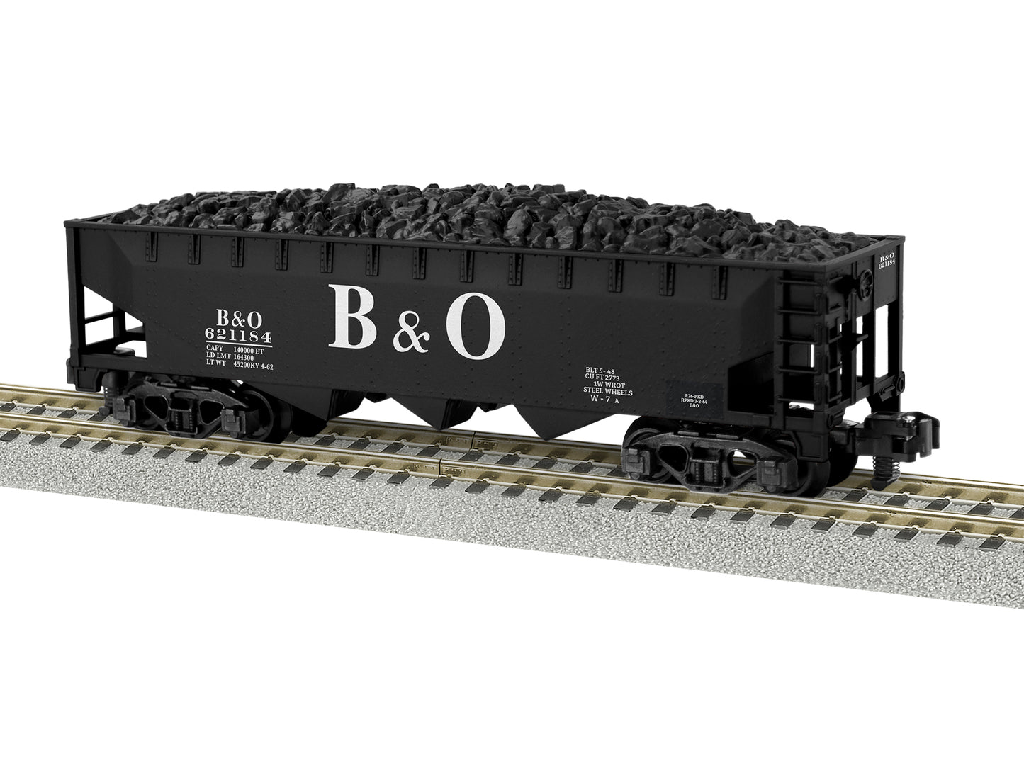 American Flyer 2019113 S Baltimore & Ohio 3-Bay Hopper Car #621184