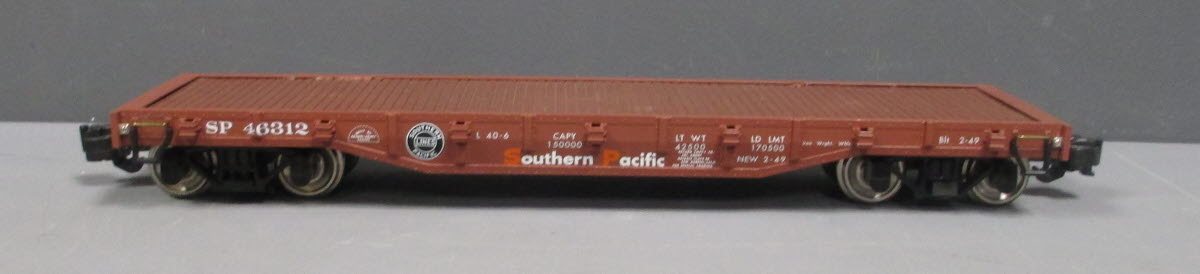 Aristo-Craft 46312 G Gauge Southern Pacific Flatcar #46312 with Stakes