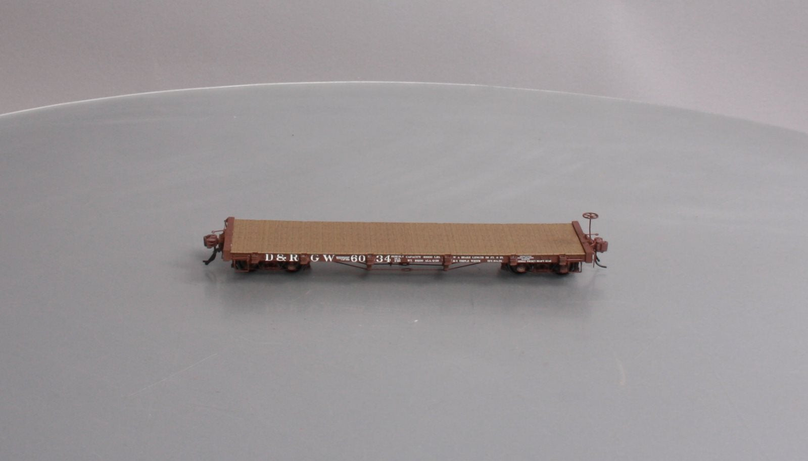 San Juan Car Co On3 D&RGW 6000 Series Flatcar w/o Model 
