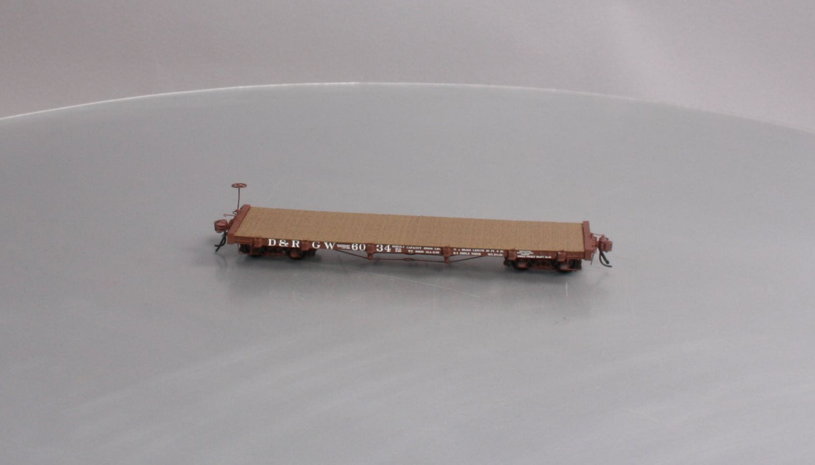 San Juan Car Co On3 D&RGW 6000 Series Flatcar w/o Model 