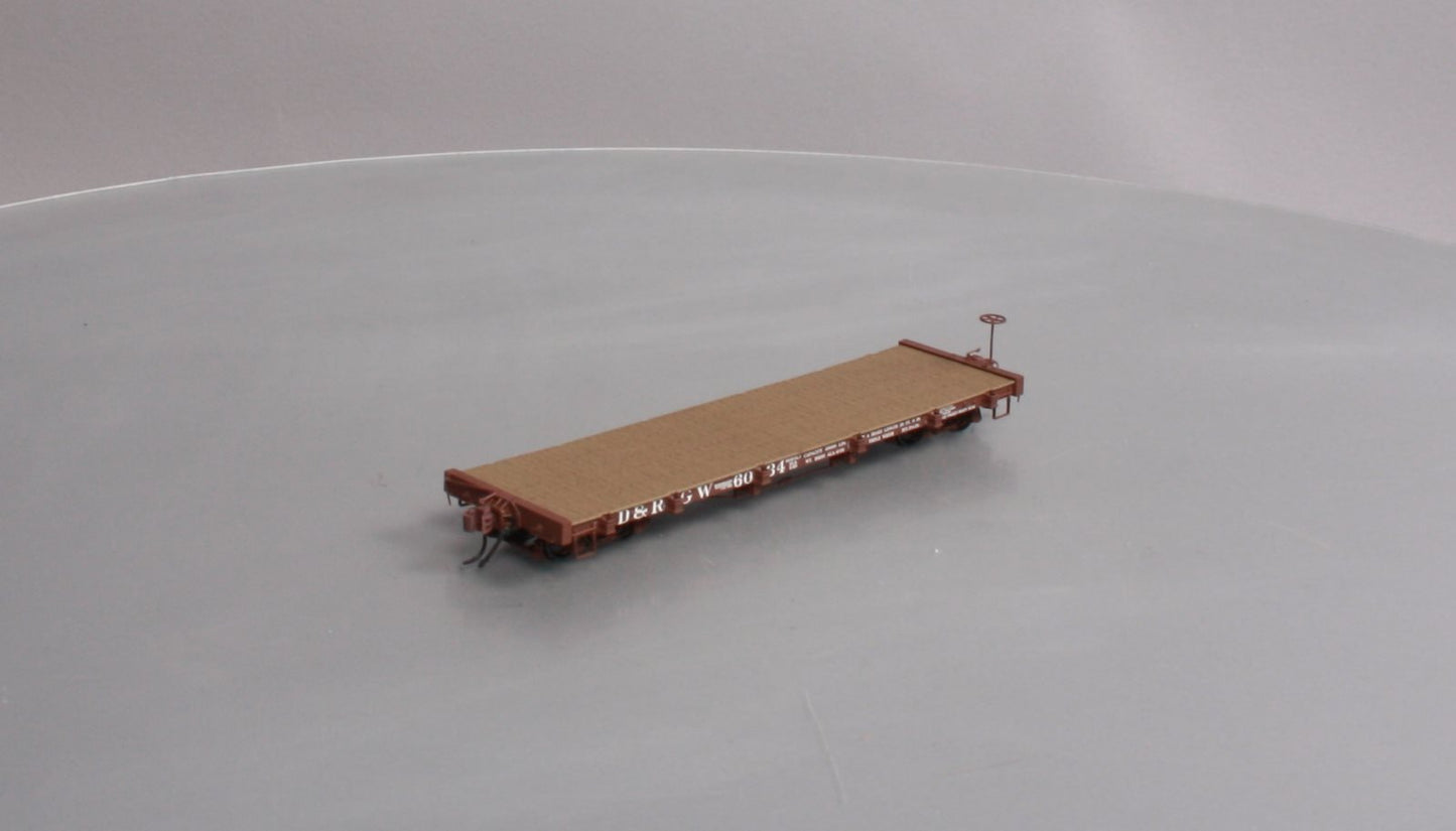 San Juan Car Co On3 D&RGW 6000 Series Flatcar w/o Model "A" Truck #6034
