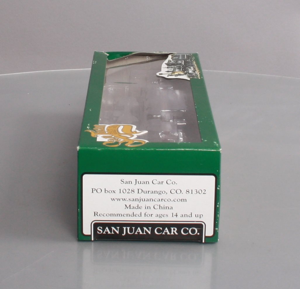 San Juan Car Co On3 D&RGW 6000 Series Flatcar w/o Model "A" Truck #6034
