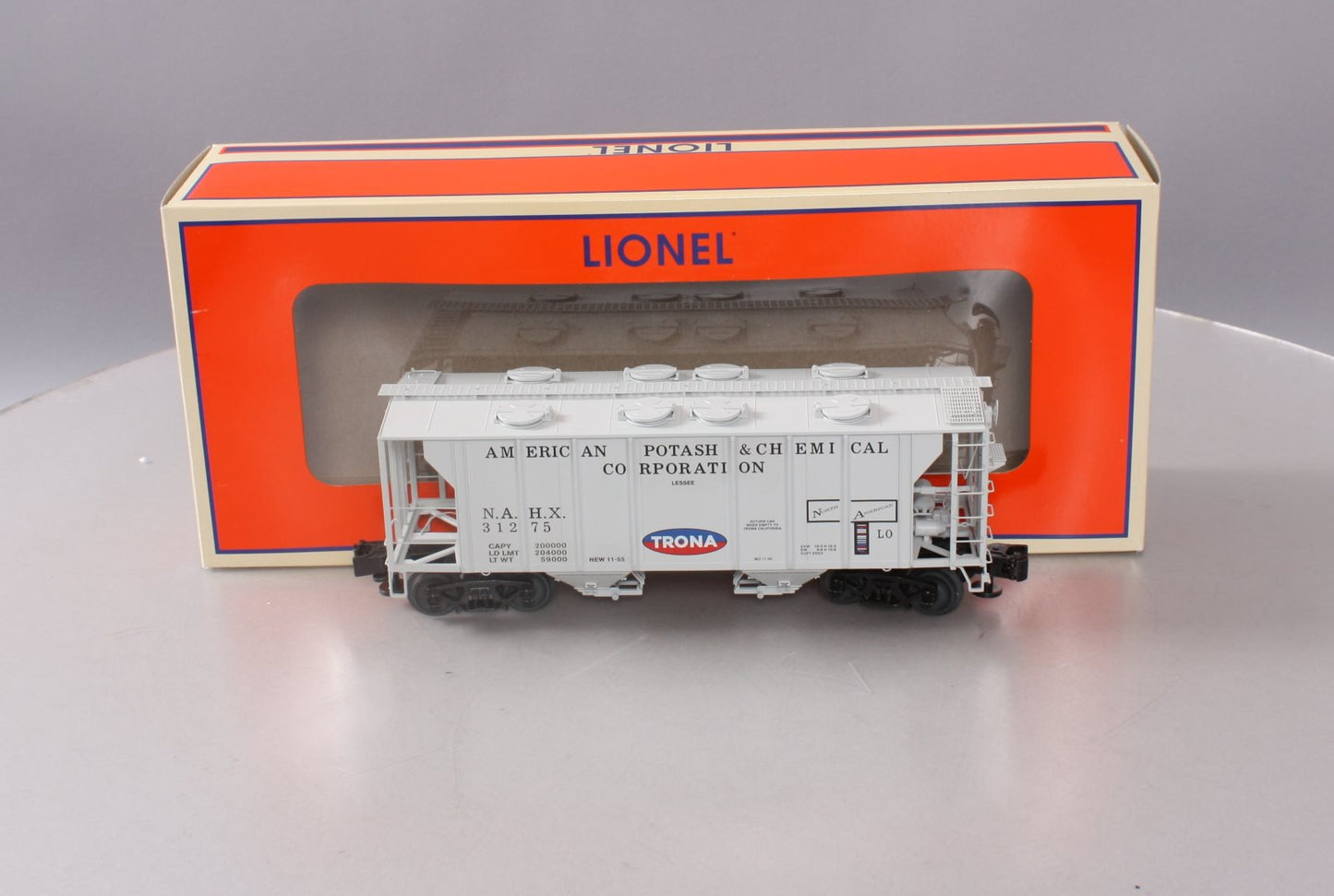 Lionel 6-85094 O American Potash PS-2 Covered Hopper #31275