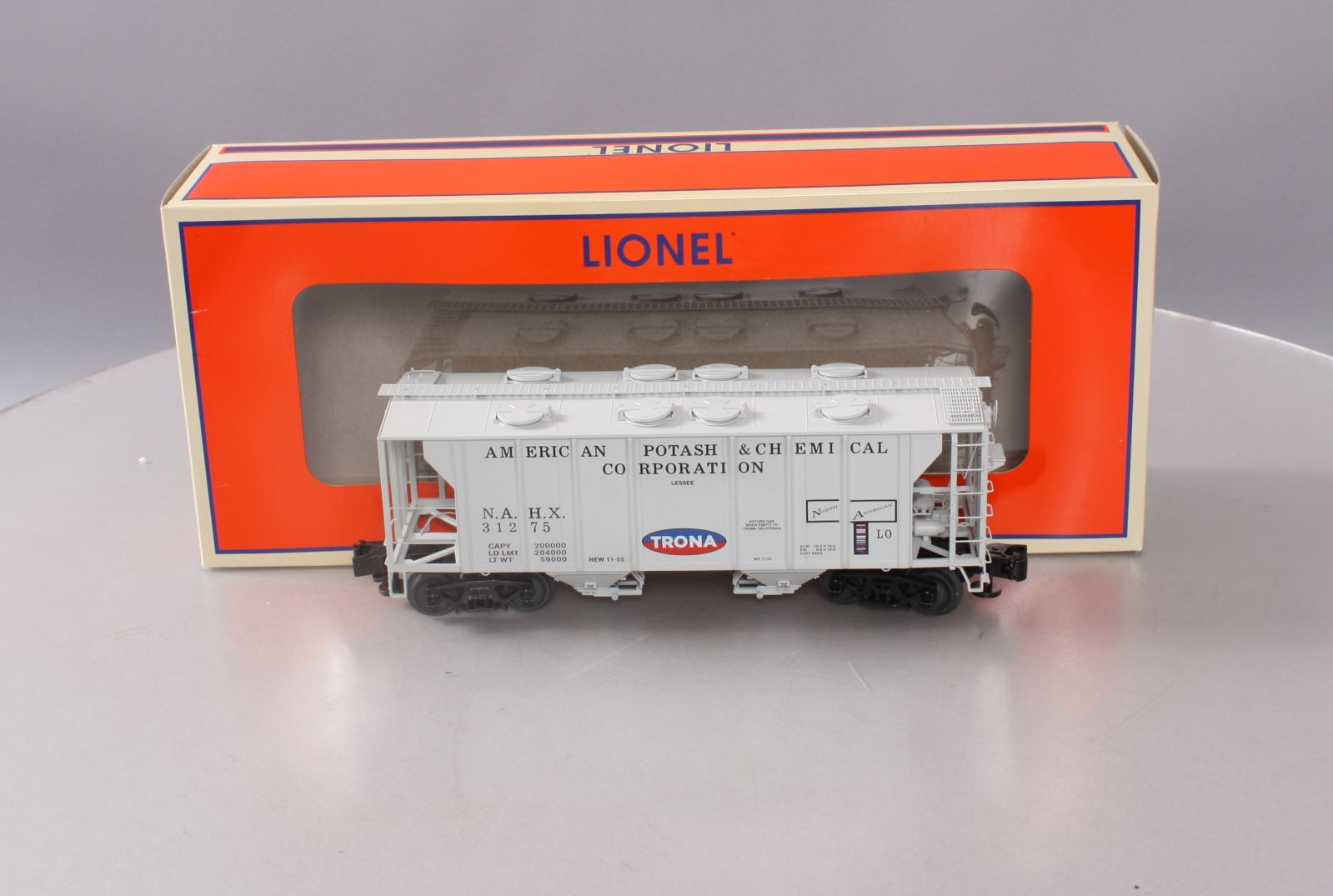 Lionel 6-85094 O American Potash PS-2 Covered Hopper #31275