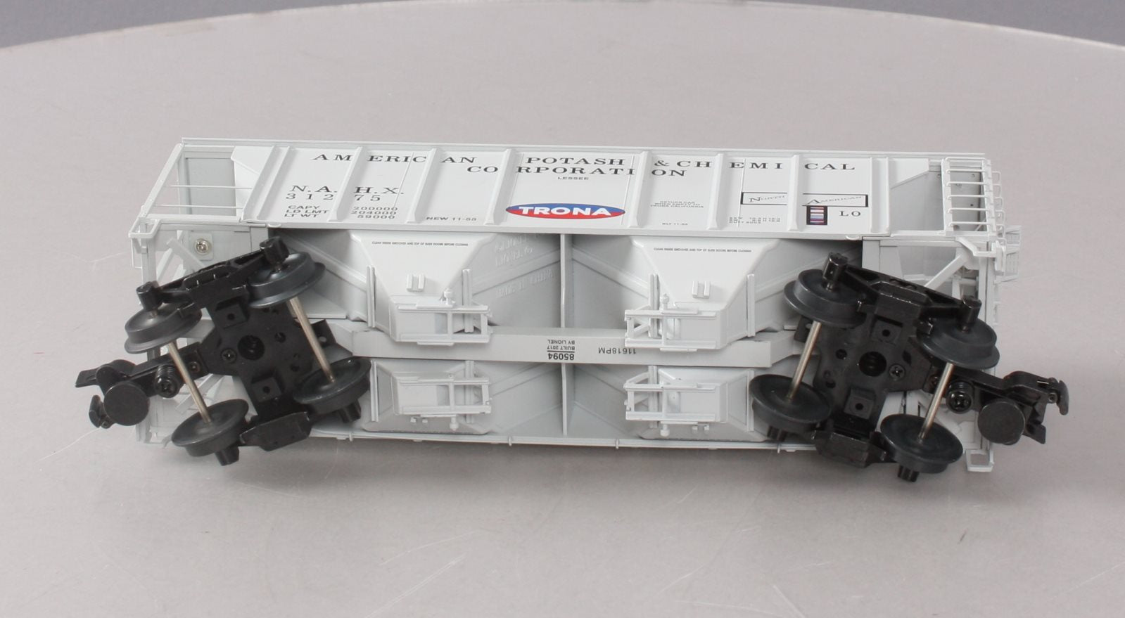 Lionel 6-85094 O American Potash PS-2 Covered Hopper #31275