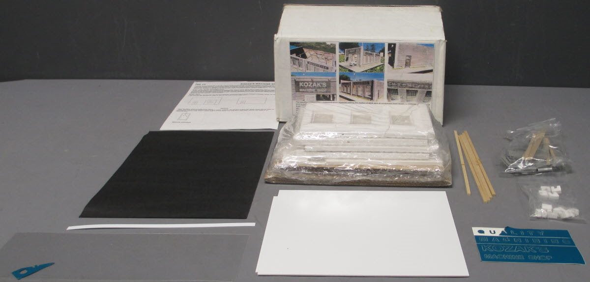 Downtown Deco DD13 O Scale Kozak's Machine Shop Building Limited Edition Kit
