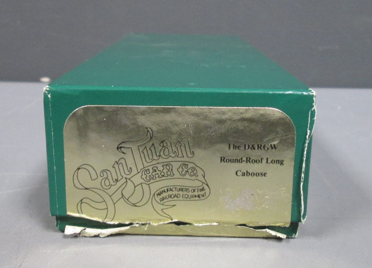 San Juan Car Co On3 D&RGW Round-Roof Long Caboose Kit