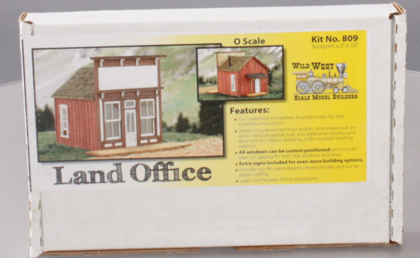 Wild West Scale Models 809 O Scale Land Office Laser Cut Wood Kit