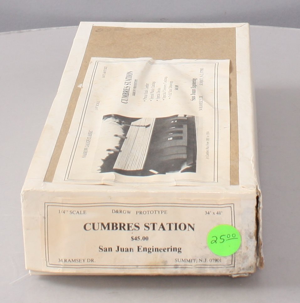 San Juan Engineering On3 D&RGW Prototype Cumbres Station Building Kit