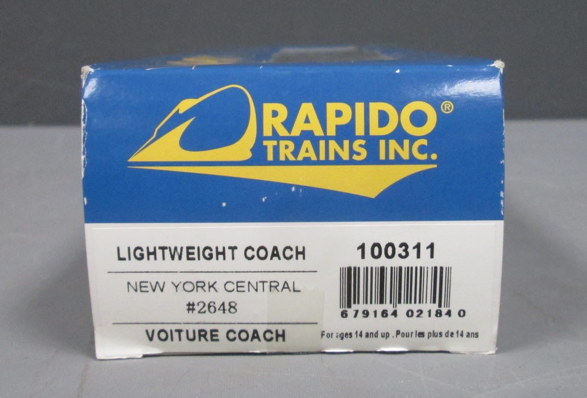 Rapido 100311 HO Scale New York Central Lightweight Coach #2648