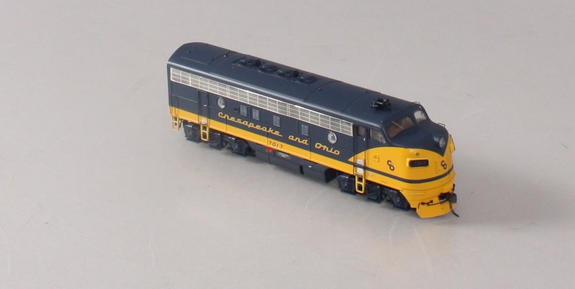 MTH 80-2109-0 HO Scale Chesapeake & Ohio F-7 A Unit (DCC Ready) #7017