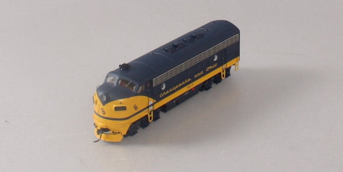 MTH 80-2109-0 HO Scale Chesapeake & Ohio F-7 A Unit (DCC Ready) #7017