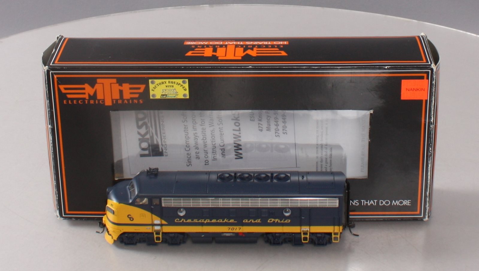 MTH 80-2109-0 HO Scale Chesapeake & Ohio F-7 A Unit (DCC Ready) #7017
