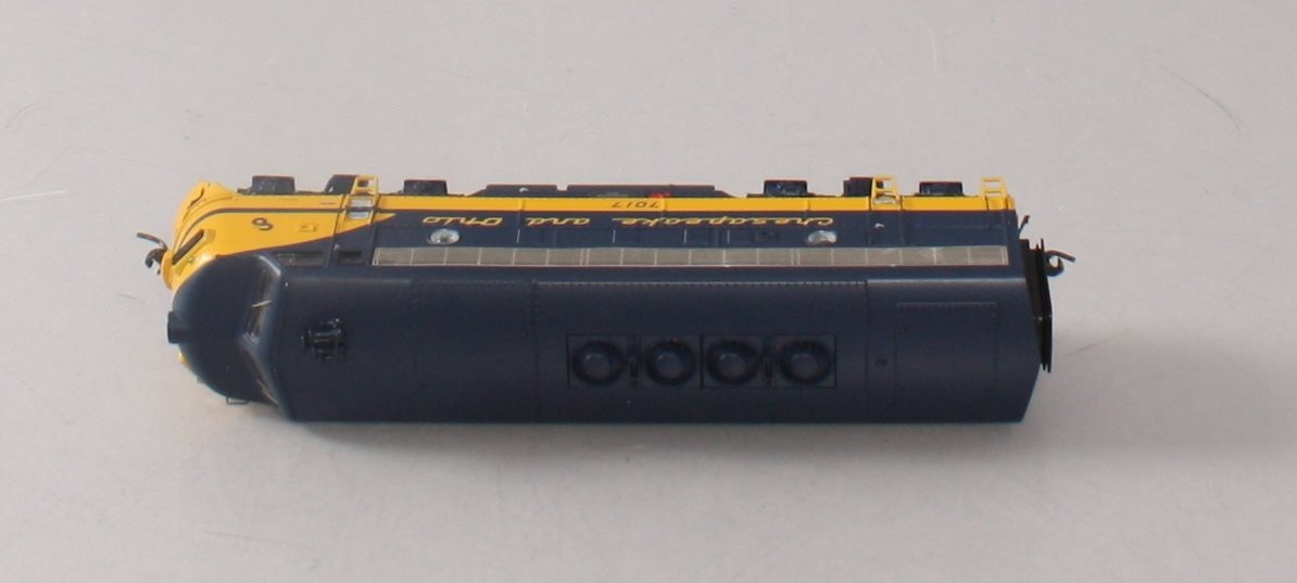 MTH 80-2109-0 HO Scale Chesapeake & Ohio F-7 A Unit (DCC Ready) #7017