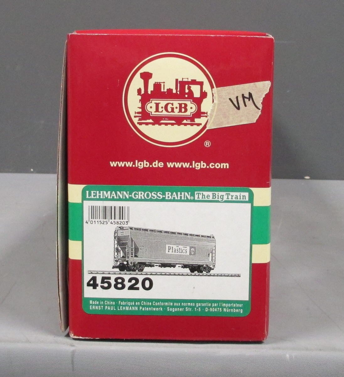 LGB 45820 G Scale Shell Plastics Modern Center Flow Hopper #5217- Metal Wheels