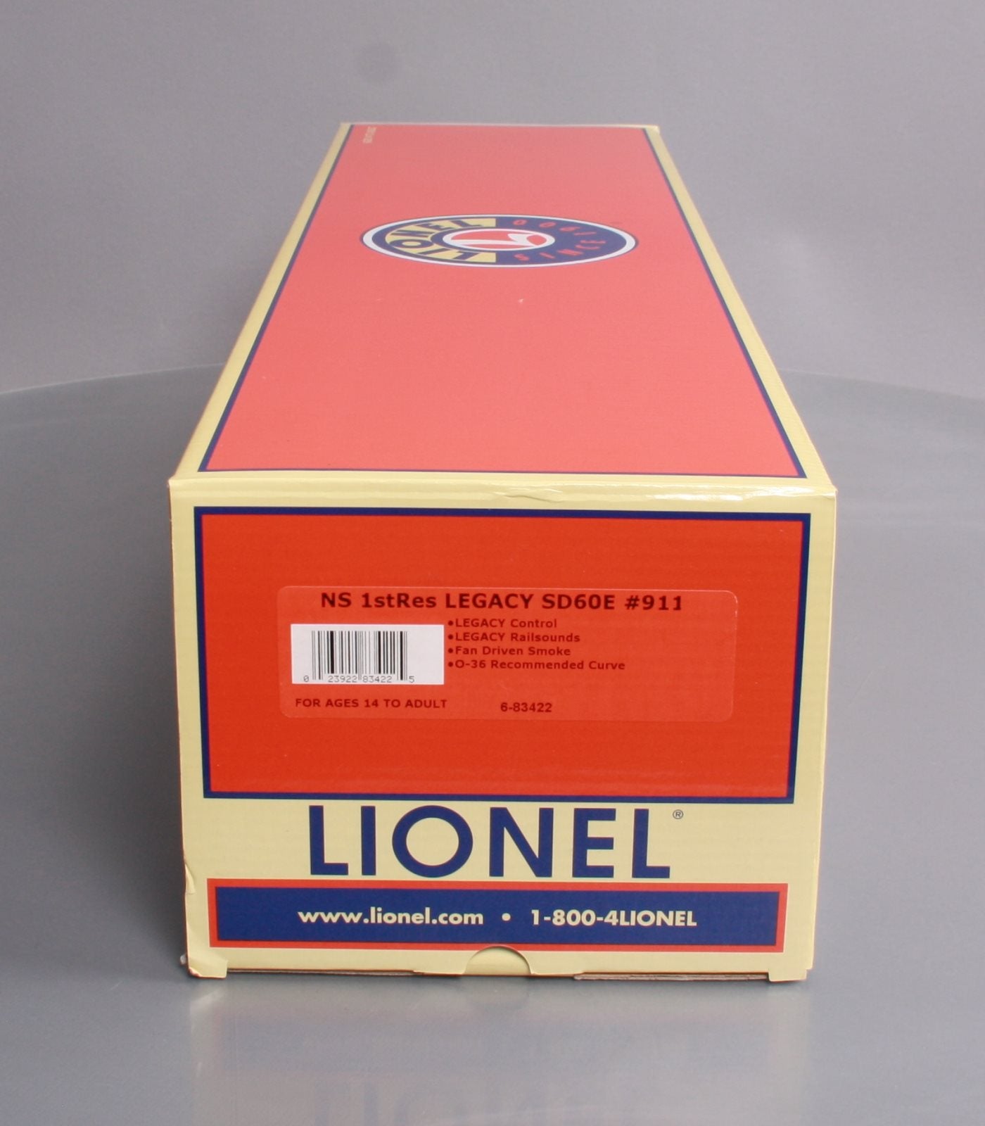 Lionel 6-83422 O Gauge Norfolk Southern Legacy SD60E Diesel Locomotive #911