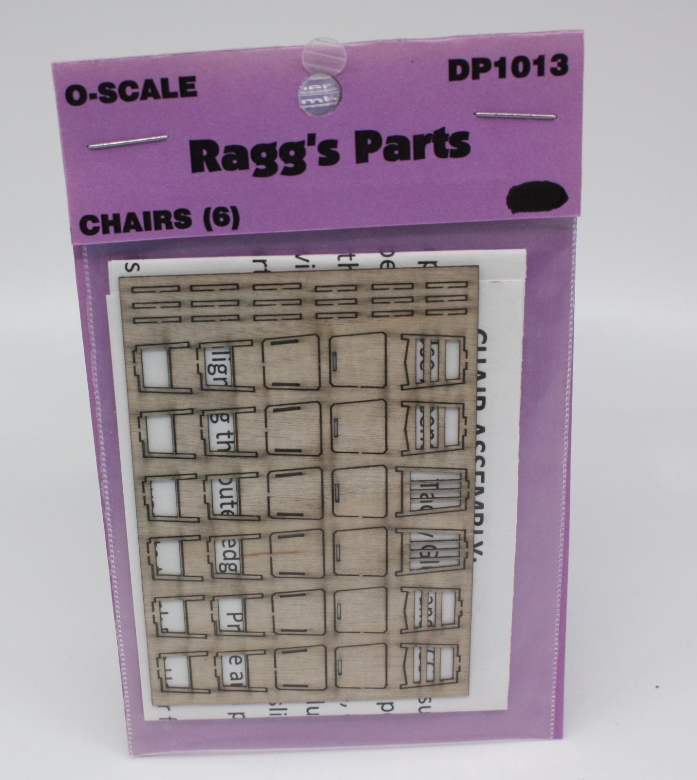 Ragg's Parts DP1013 O Scale Chairs