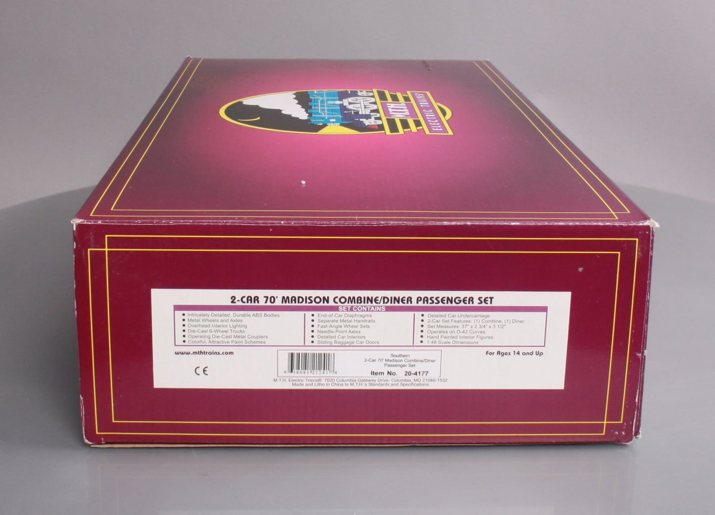 MTH 20-4177 Southern 70' Madison Combine/Diner Passenger Set
