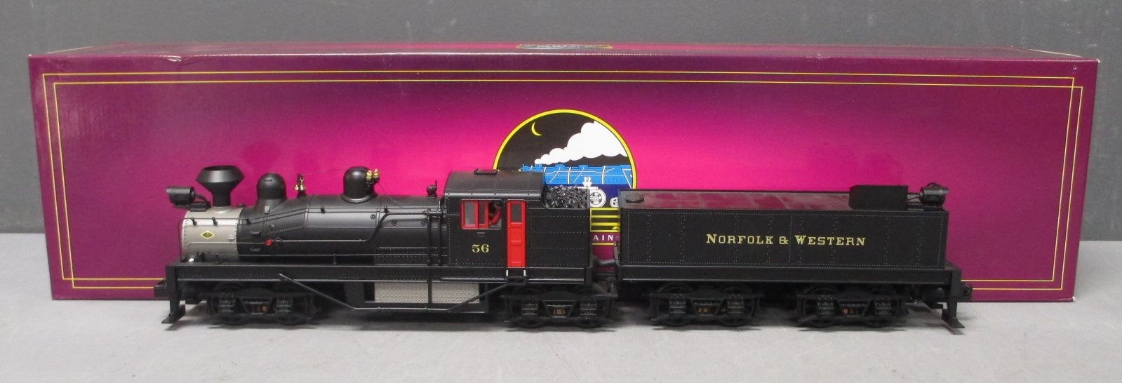 MTH 20-3495-1 Norfolk & Western 4-Truck Shay w/ P-S 3.0 Hi-Rail Wheels #56