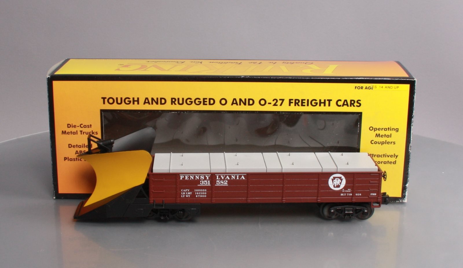 MTH 30-79443 O PRR Heavy Duty Snowplow