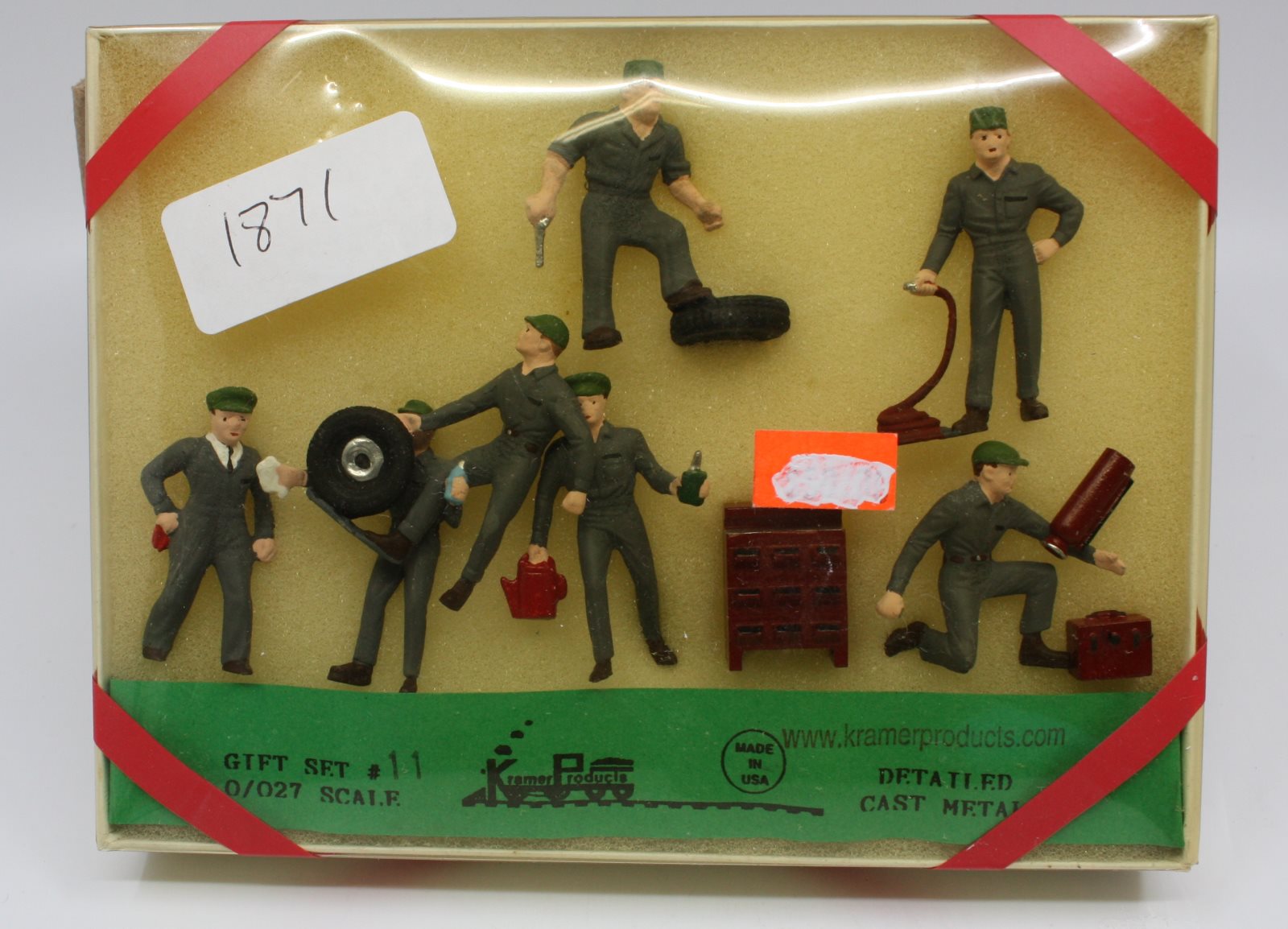 Kramer 11 O Scale Diecast Mechanics Figures (Set of 7)