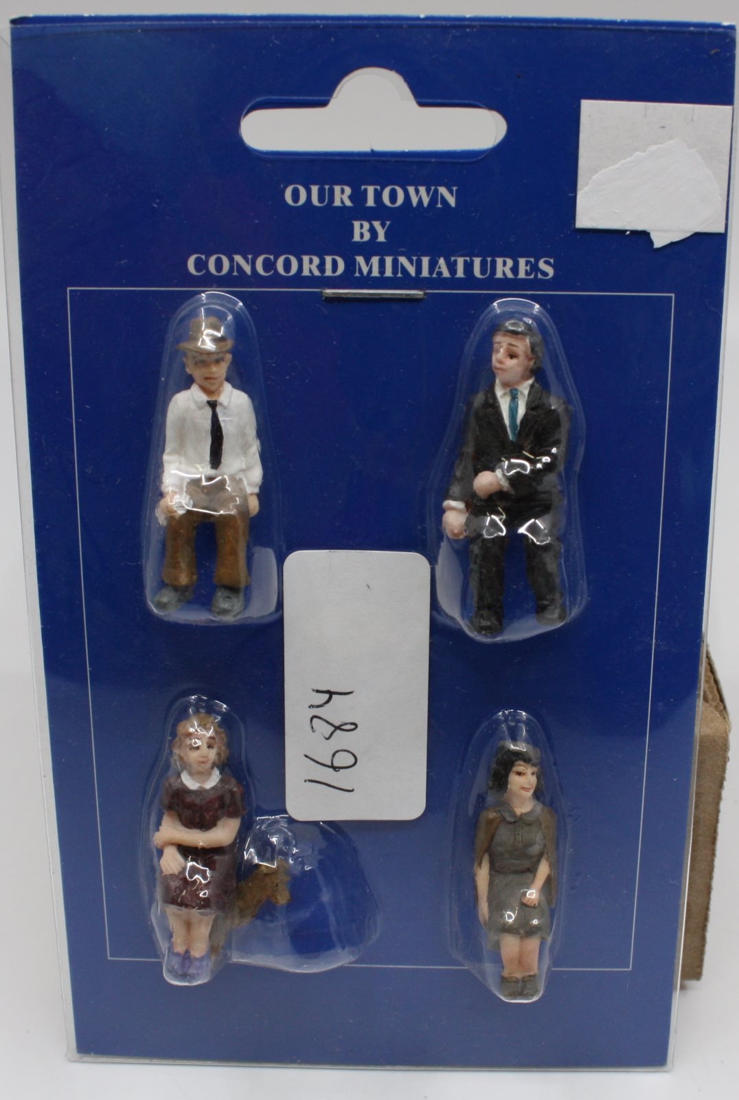 Concord Miniatures M1848 O Scale Sitting People Figures (Set of 4)