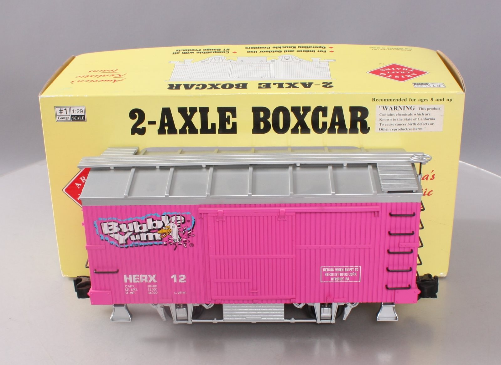 Aristo-Craft 40312 Hershey's Bubble Yum 2-Axle Boxcar