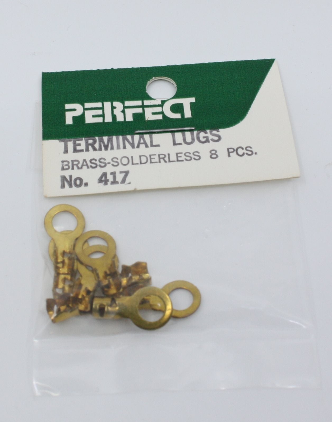 Perfect Parts 417 Terminal Brass Lugs for 18-24 Gauge Wire (Bag of 8)