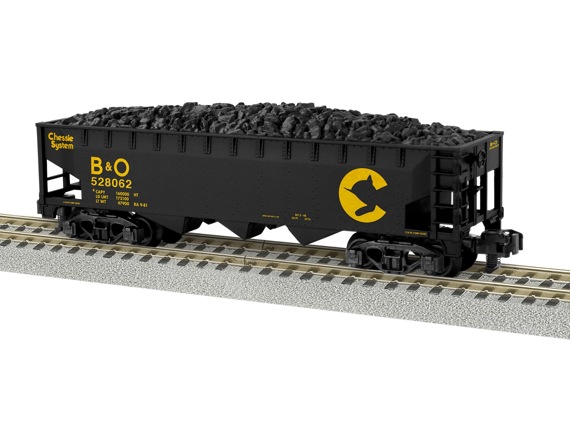 American Flyer 2019123 S Chessie 3-Bay Hopper Car #528062