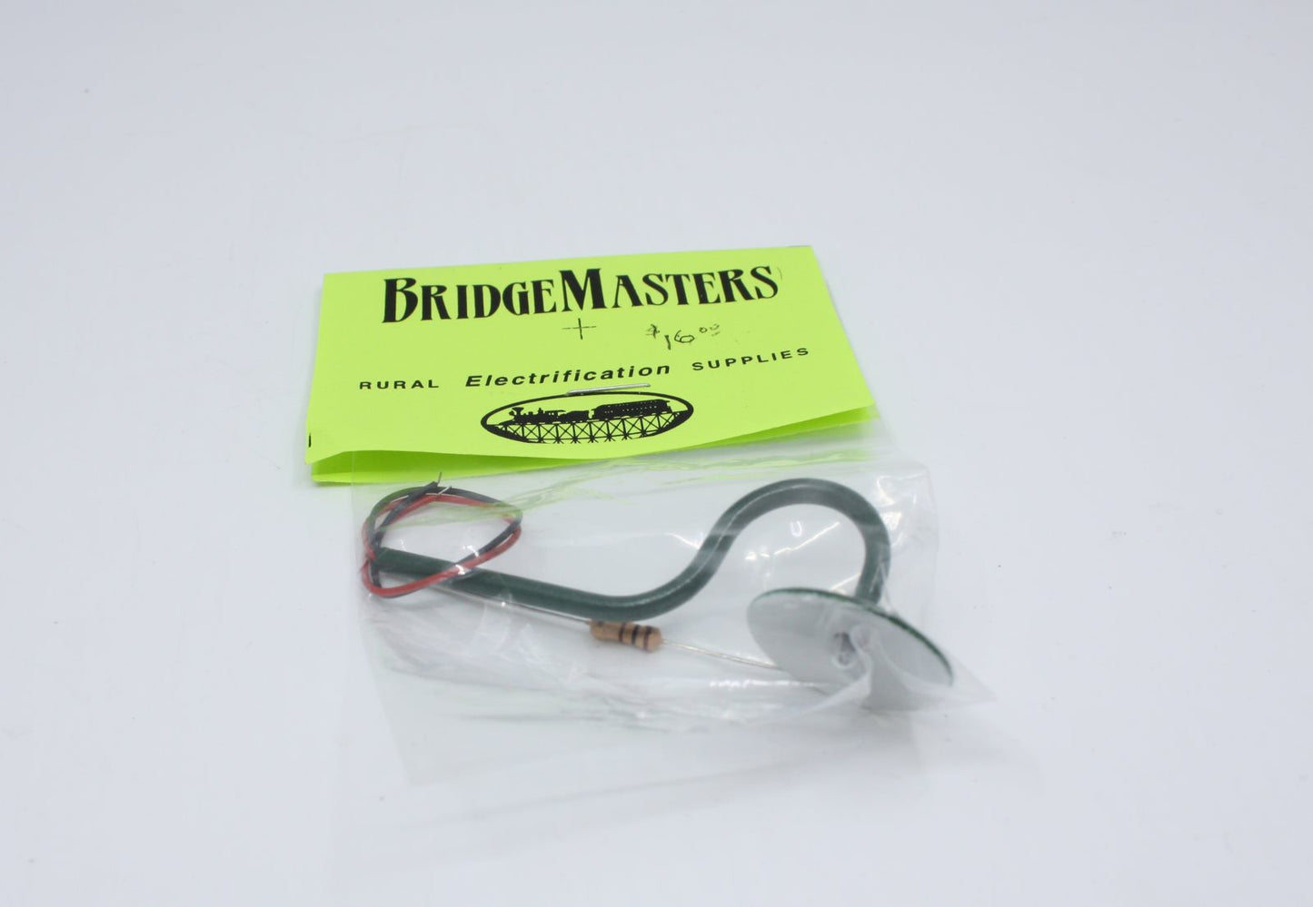 Bridge Masters 909 O Scale Green 18 v Structual Lamp with Resistor