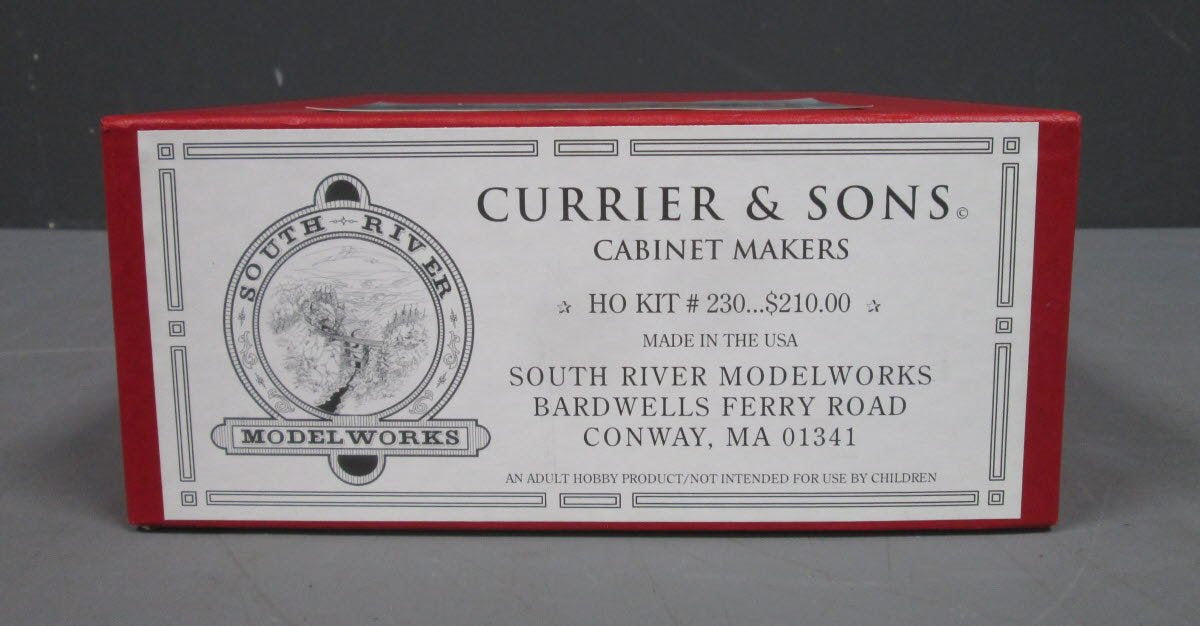 South River Model Works 230 HO Currier & Sons Cabinet Makers Building Kit