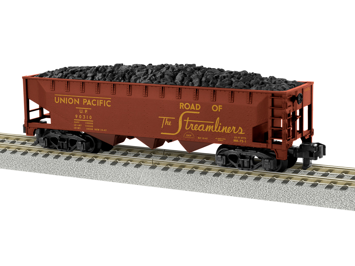 American Flyer 2019131 S Union Pacific 3-Bay Hopper Car #90310