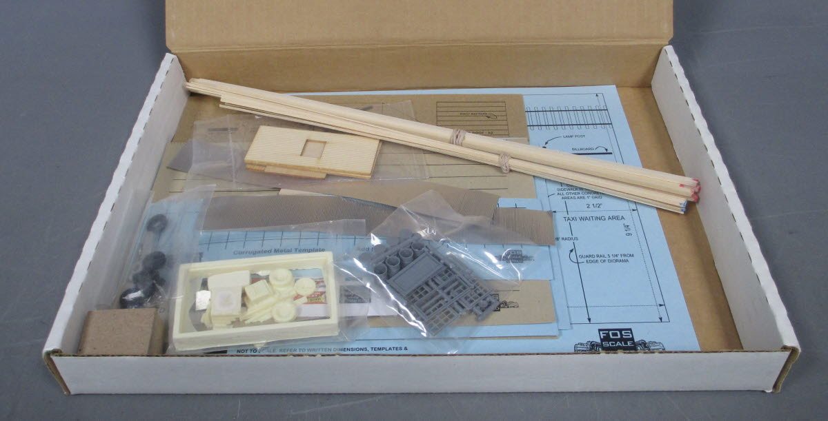 FOS Scale Limited 20 HO Scale Red Bird Taxi & Auto Repair