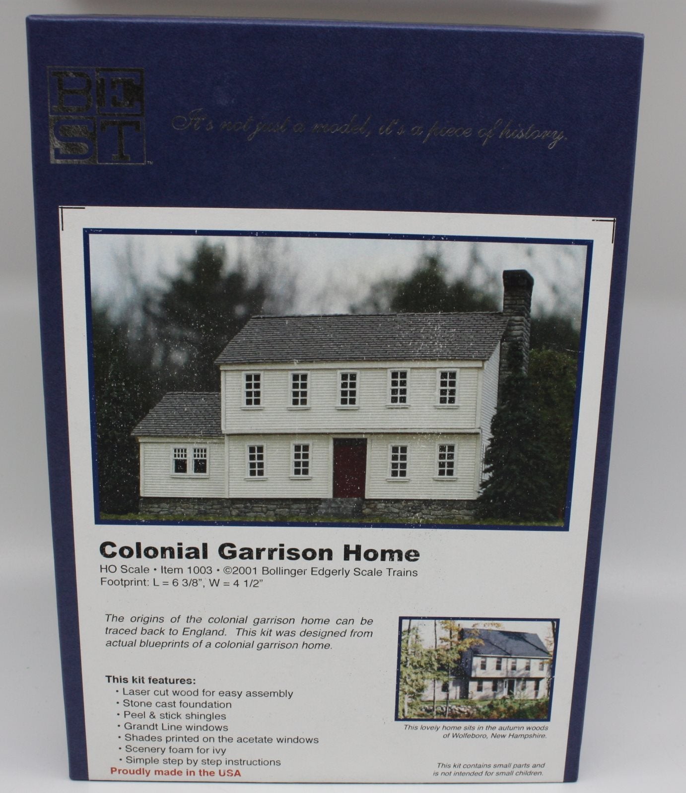Bollinger Edgerly Scale Trains 1003 HO Scale Colonial Garrison Home Kit