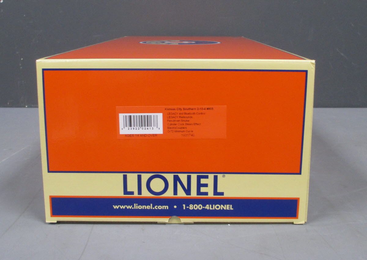 Lionel 1931740 O Kansas City Southern Legacy 2-10-4 Steam Locomotive #905