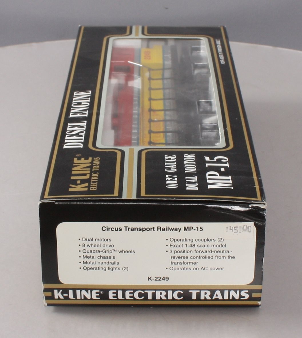 K-Line K2249 O Circus Transport Railway MP-15 Diesel Locomotive #2249