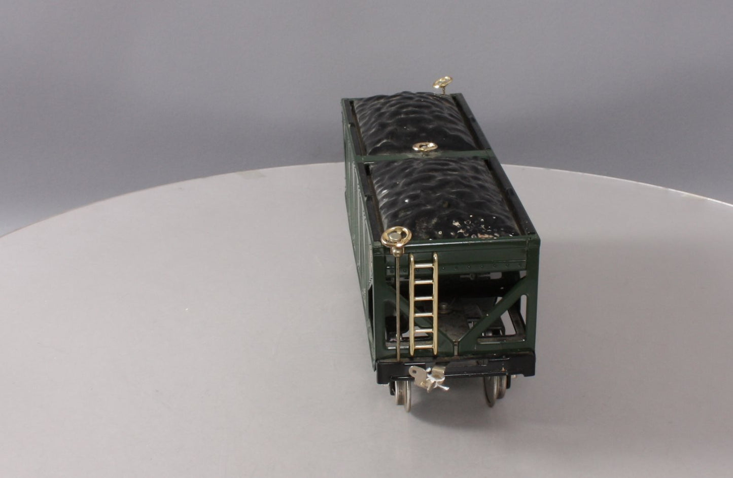 MTH 10-1053 Standard Gauge Green & Black Hopper with Brass Trim #216