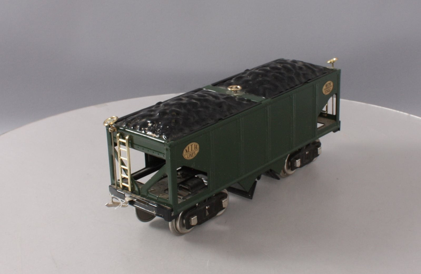MTH 10-1053 Standard Gauge Green & Black Hopper with Brass Trim #216
