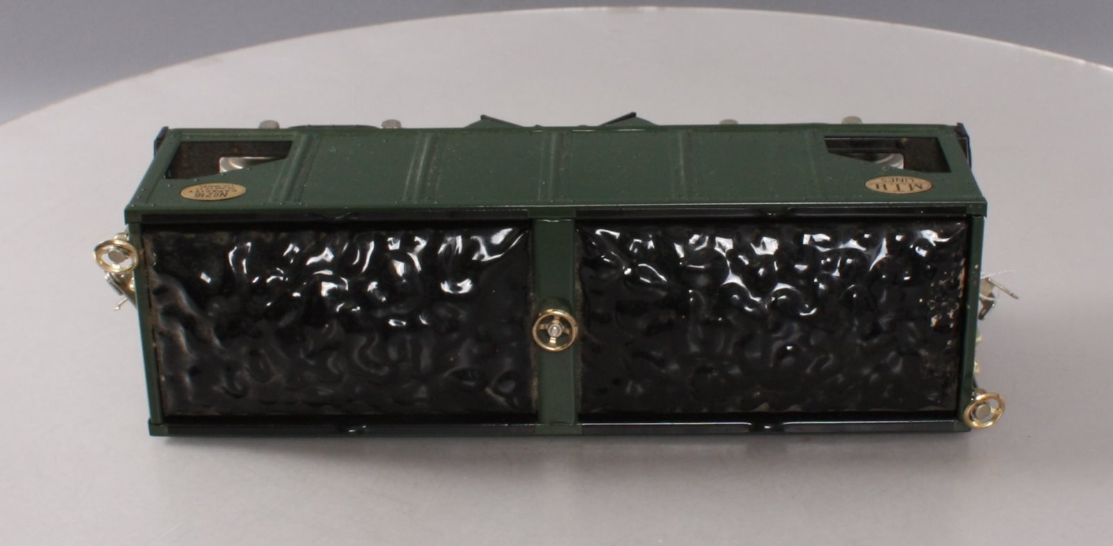 MTH 10-1053 Standard Gauge Green & Black Hopper with Brass Trim #216