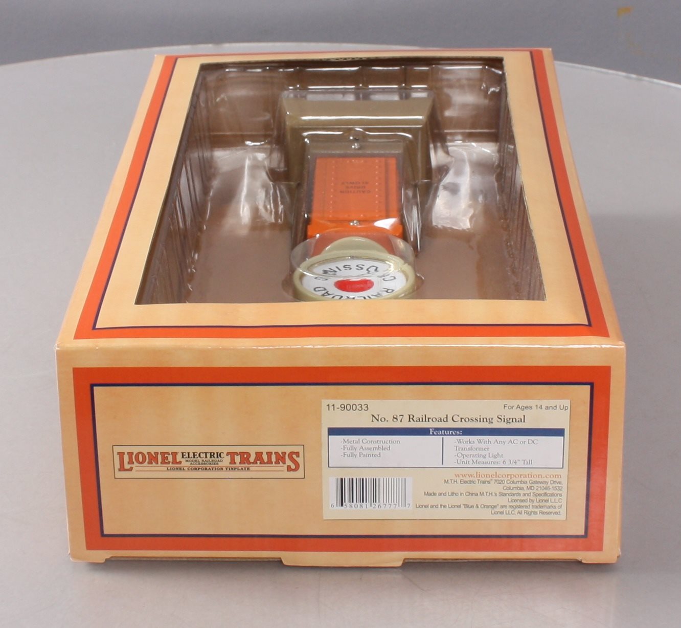 MTH 11-90033 Lionel No.87 Railroad Crossing Signal