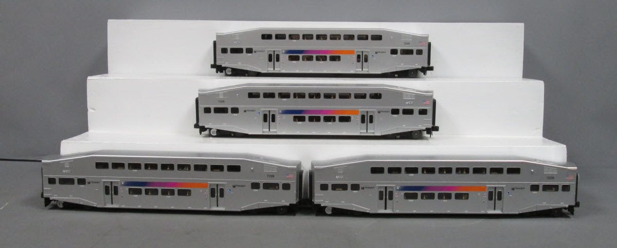 MTH 20-61051 O NJ Transit Premier Bombardier Passenger Car Set (Set of 4)