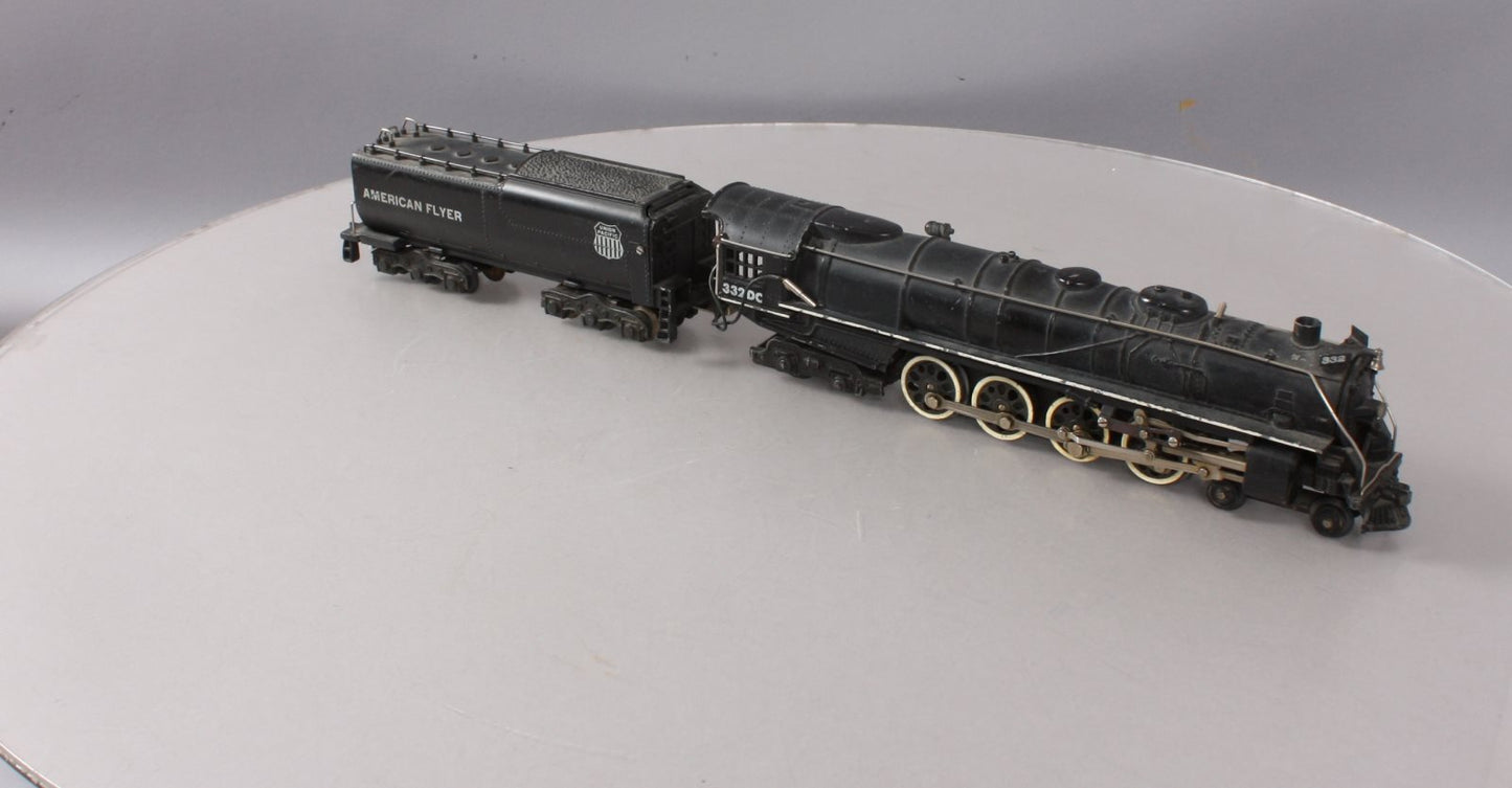 American Flyer 332DC Vintage S Union Pacific Steam Locomotive w/Tender -DC