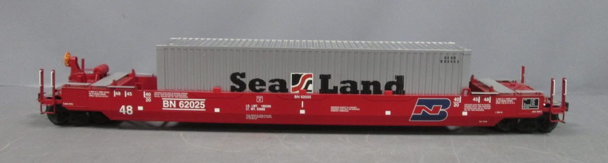 USA Trains R17105 Burlington Northern Intermodal Container Car - Metal Wheels