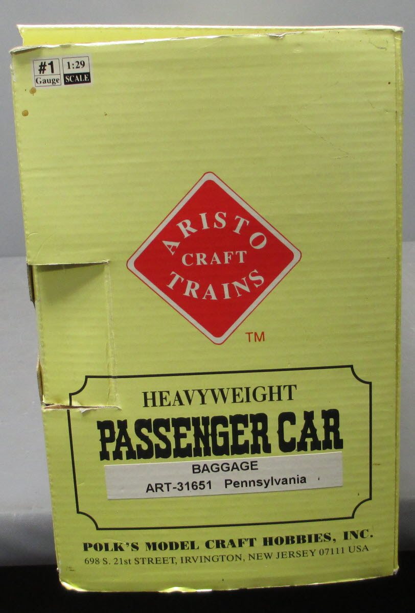 Aristo-Craft 31651 Pennsylvania Heavyweight Baggage Car w/ Metal Wheels
