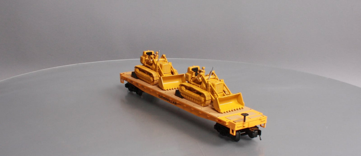 MTH 20-98648 Caterpillar 60’ Flat Car with 2 CAT No. 977 Traxcavators #977516