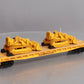 MTH 20-98648 Caterpillar 60’ Flat Car with 2 CAT No. 977 Traxcavators #977516