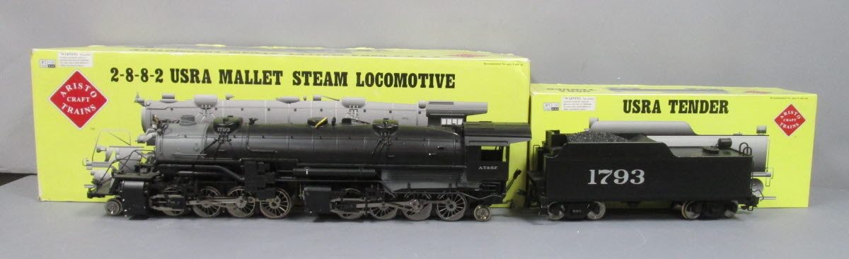 Aristo-Craft 21602 Santa Fe 2-8-8-2 Mallet Steam Loco. W/ Tender #1793