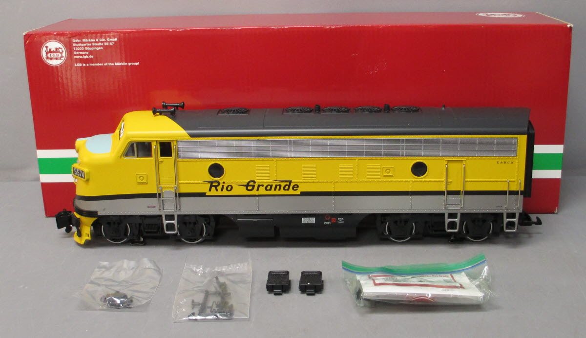 LGB 20579 G Gauge D&RGW Era III F7 A Unit Diesel Engine #5574 with DCC & Sound