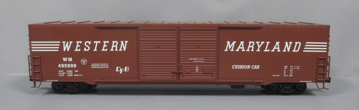 USA Trains R19414B G Oxide Red Western Maryland Double Door 60 Ft. Box Car