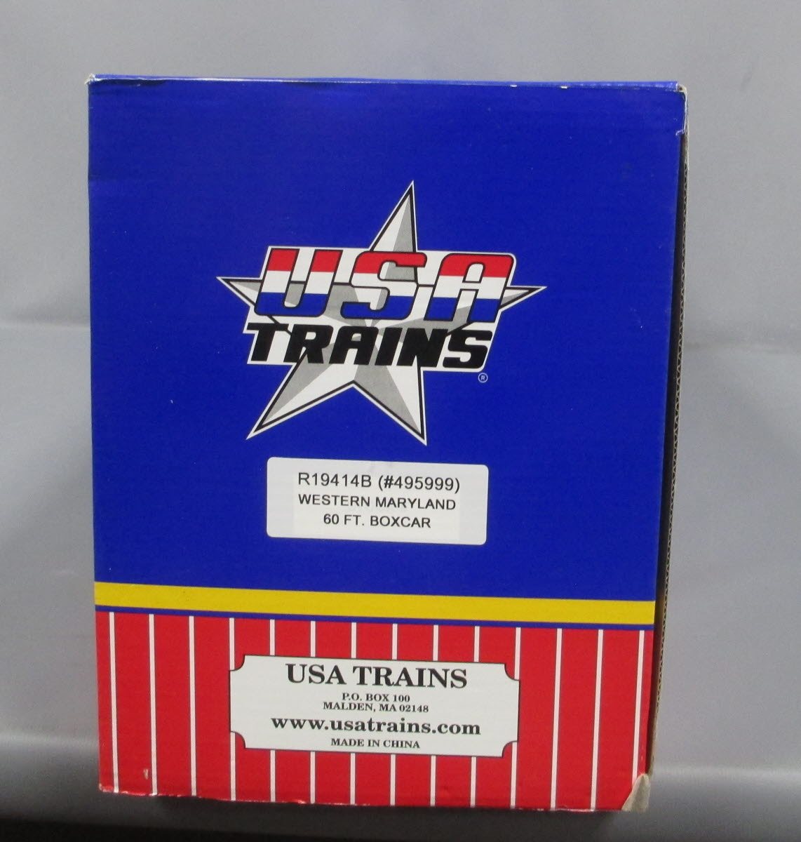 USA Trains R19414B G Oxide Red Western Maryland Double Door 60 Ft. Box Car